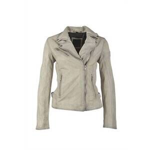 NEW MAURITIUS women's maysie rf leather jacket in off white